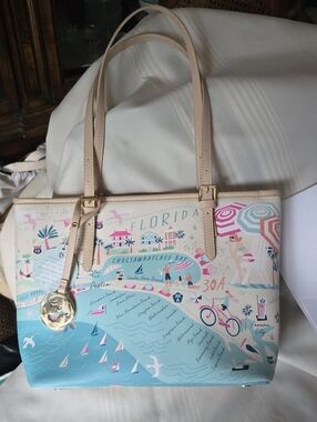 NWT Spartina 449 Florida Map Small Tote